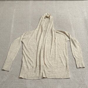 lululemon athletica cream hooded cardigan
